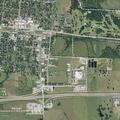 Officer checks man at Fayette Savings Bank