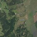 Driver stuck in field after truck forces him off road