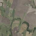 Semi crash in field near Bartlett church