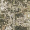 Possible crash with road blockage near university