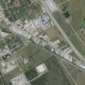 Truck hits guard shack at distribution center