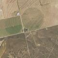 Gate blocks access to roadside grass fire