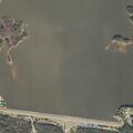 Person signaling for help near Okatibbee Dam