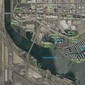 Man having mental episode swimming near marina rocks