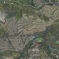 Woman with hip pain near private road in Orange, CA