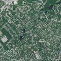 Vehicle hits pole causing downed live power line