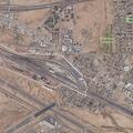 Flash flood warning and high water near train tracks