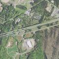 Large pile of rock dumped in roadway on Cherokee