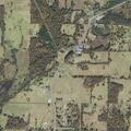 Brush fire behind house on Carroll Road