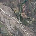Small grass fire near Pack Saddle Bridge