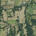 Brush fire spreading in backyard near house