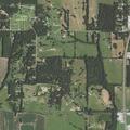 Barn fire with heavy smoke on County Road 741