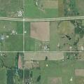 Report of vehicle crash into fence on West 590 Road
