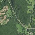Power line down and on fire near West US Highway 421