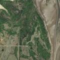 Driftwood fire along river on East Brake Road