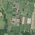 Motorcycle found upright in soybean field