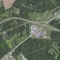 Stalled pickup with trailer blocking I-24 off-ramp