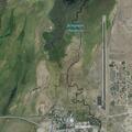 Man with breathing trouble after long hike at inn
