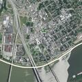 Small fire against floodwall at Market and Wall