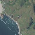 Person's hand trapped in car door at Bodega Bay