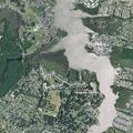 Person experiencing chest pain near Lake Court in Land of Pleasant Living