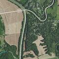 Backhoe left in roadway near Eagle Creek Resort