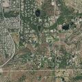 Wildland fire moving uphill near Ridge Park Drive
