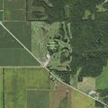 Tire debris on Illinois Route 185 near golf course