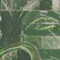 Brush fire in corn field near Rossville