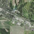 Truck and trailer crash damages guardrail near school