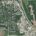 Teen male with left ankle injury from football game