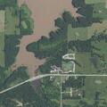 Car in ditch after crash on Highway 36 eastbound