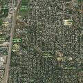 Elderly woman treated for heat illness in front yard