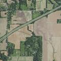 Small grass or leaves fire on county road