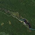 Power lines down on roadway near Paradise Lake