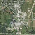 Vehicle crash with car in median near Crown Power