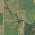 Small unattended ditch fire on County Road 600 N