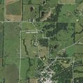Vehicle in rising water off Highway 36 near 129