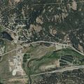 Small fire on sparking utility pole at transfer station