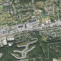 Auto accident with roadway hazard near Chipotle