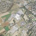 Hopper fire against building at Volvo facility