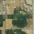 Ditch fire on south side of Foster Reservoir