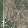 Vehicle loses tire and hits truck near state line