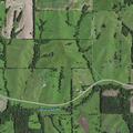 Pickup with trailer damages mailbox on Highway 136
