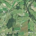 Small brush fire in roadside ditch near Sugarcreek