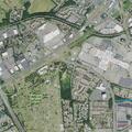 Officer checks vehicle with flat tire at cemetery