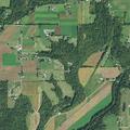 Lumber pile burning along Township Road 567