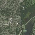 Damaged utility pole reported on Eagle Avenue