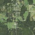 Broken pole with wires down on Deer Creek Road