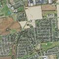 Elderly woman with knee pain after fall at senior living
